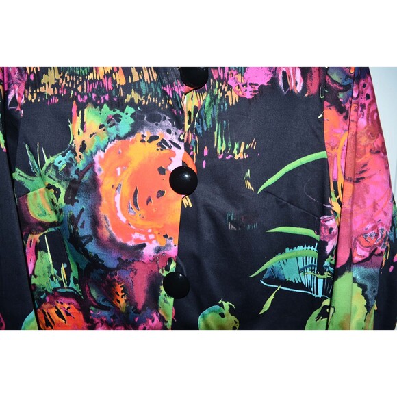 Berek Womens Sz S Colorful Cropped Jacket Retro 70s 80s Art-to-Wear - Picture 2 of 8